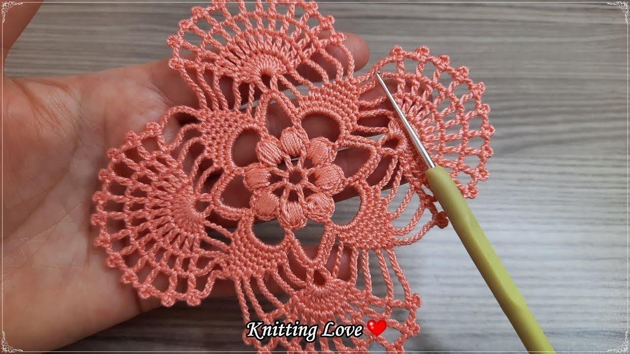 Crochet Flower Tutorial for Masters and Beginners alike:Amazing and Eye-Catching  #crochet #knitting