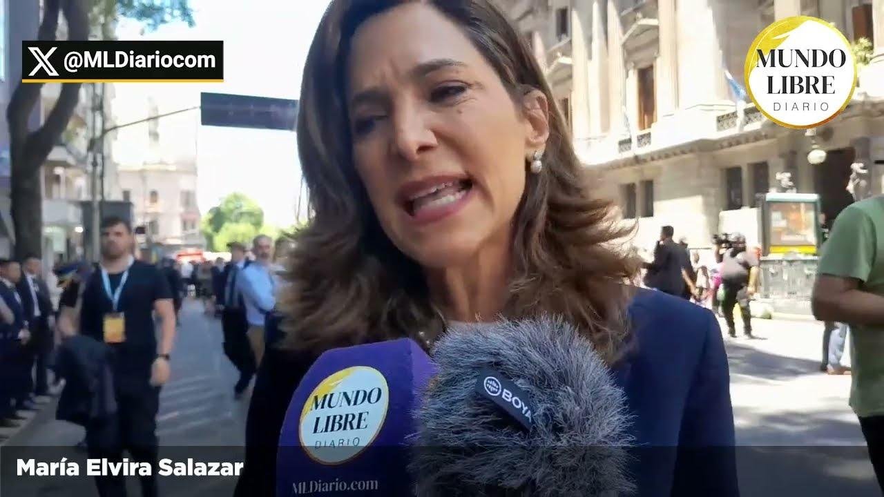 La congresista de EE. UU. María Elvira Salazar en la asunción del presidente Milei en Argentina