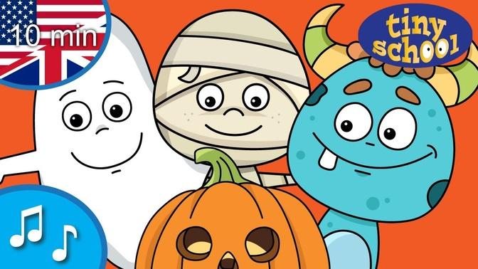 Halloween Monster Finger Family Song Collection - Nursery Rhymes & Songs for children - tinyschool