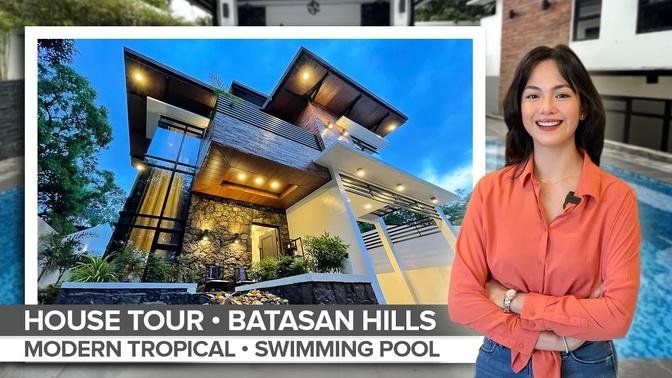 House Tour 45 • Inside a ₱25,000,000 Modern Tropical Home with Pool in Batasan Hills Quezon City