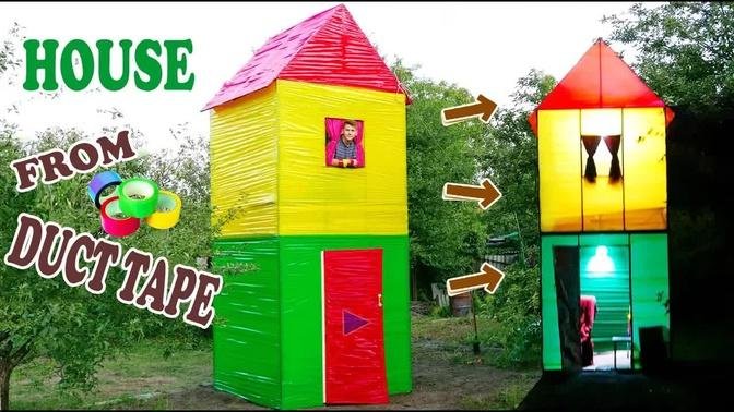 2-STOREY HOUSE FROM DUCT TAPE - DIY
