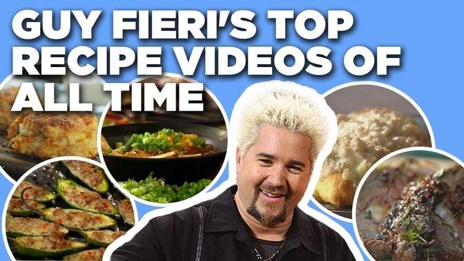 Guy Fieri S Top Recipe Videos Of All Time Food Network Videos Guy Ramsay Fieri Gan