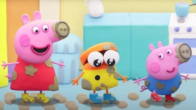 Peppa Pig Official Channel - Peppa Pig's Funny Prank - Play-Doh Show Stop  Motion