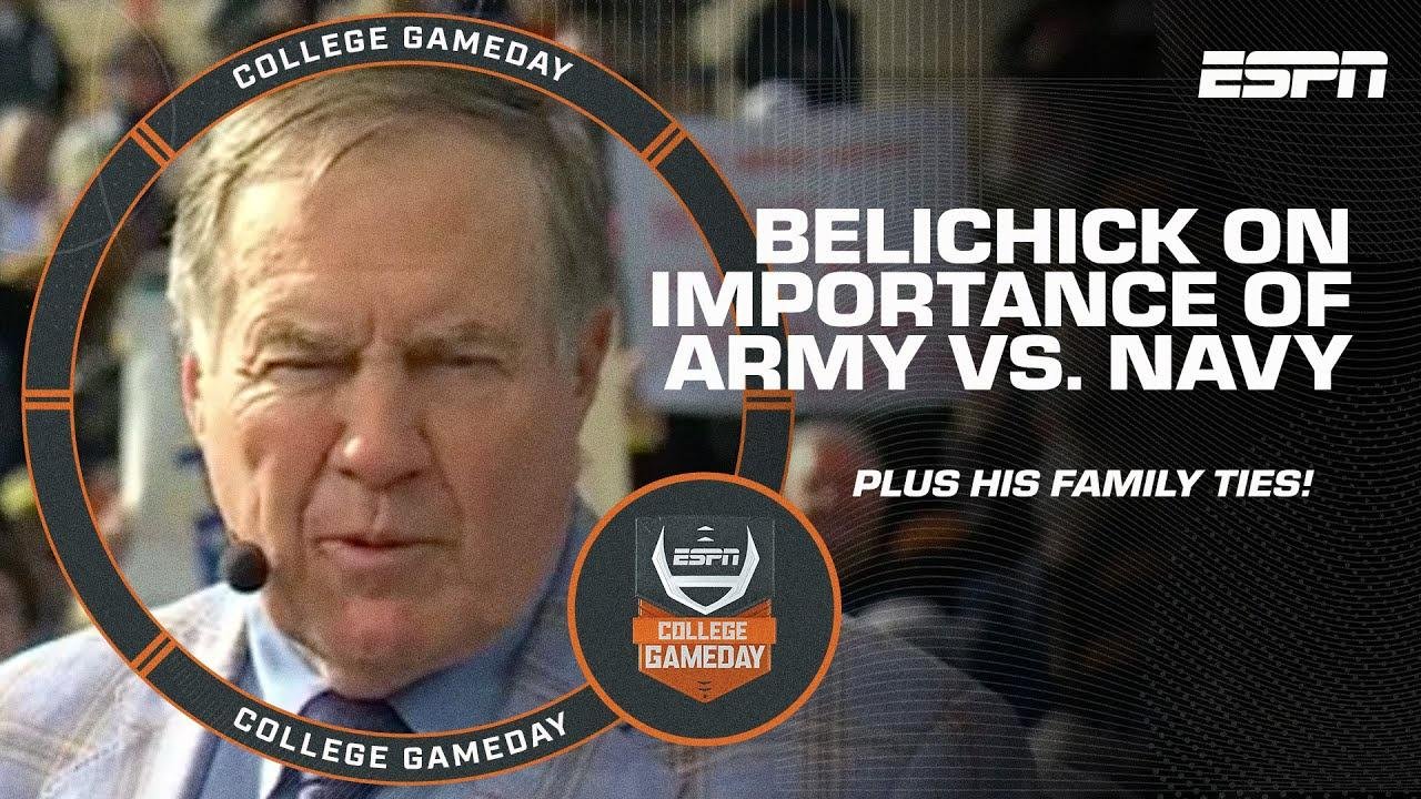 Bill Belichick on the MEANING of the Army vs. Navy Game & his family ties | College GameDay