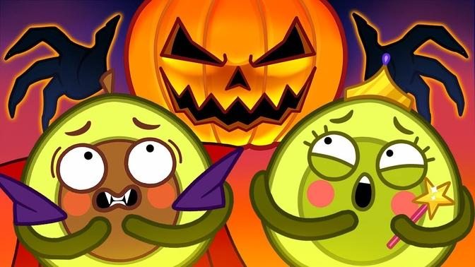 🎃 It's Halloween Night! 🎃👻 Baby Avocados Learn Trick or Treat 🥑🍭 || Funny Stories for Kids