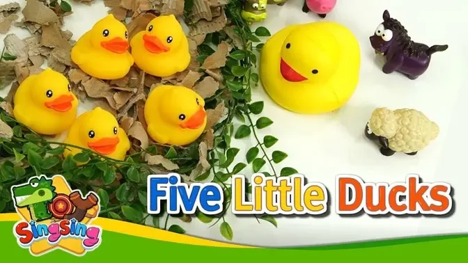 Five Little Ducks - Singsing Story| English for Kids