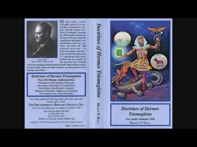 Manly P. Hall Lecture On Hermetism, Gnosticism, & Neoplatonism