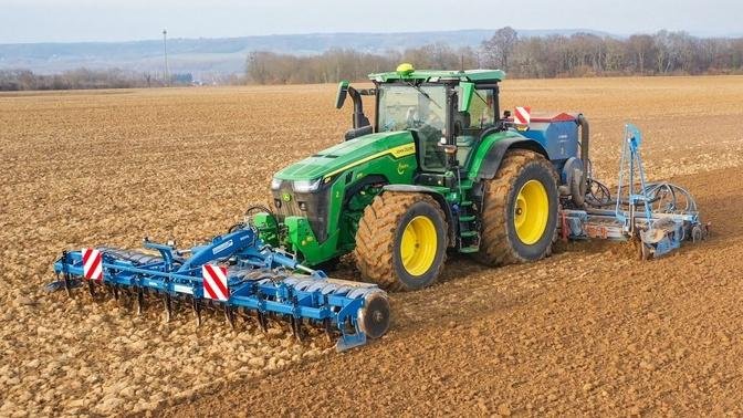 John Deere R Au Semis D Orge De Printemps Combin Lemken M