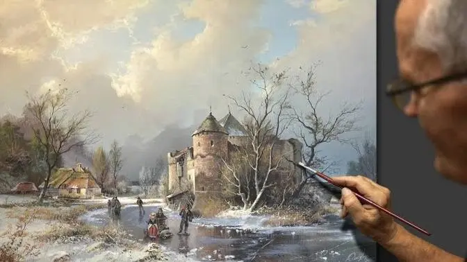回忆过去 丙烯画 艺术家 Viktor Yushkevich