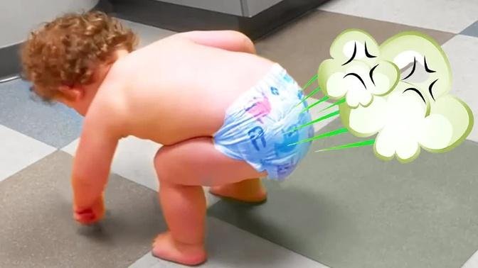 Lovely Moments When Babies Fart - Funny Baby Videos || Cool Peachy