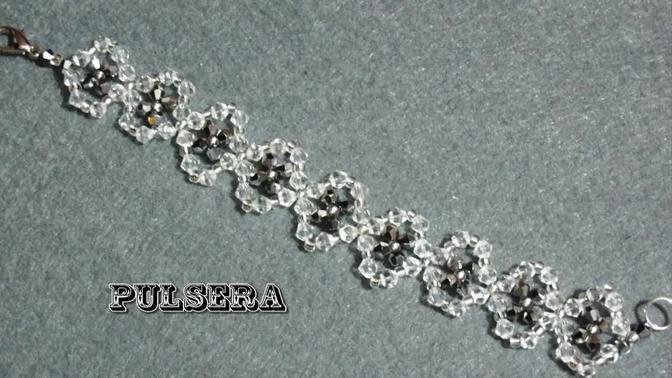 DIY - Pulsera de tupis o cristalitos facetados DIY - bracelet of faceted crystals
