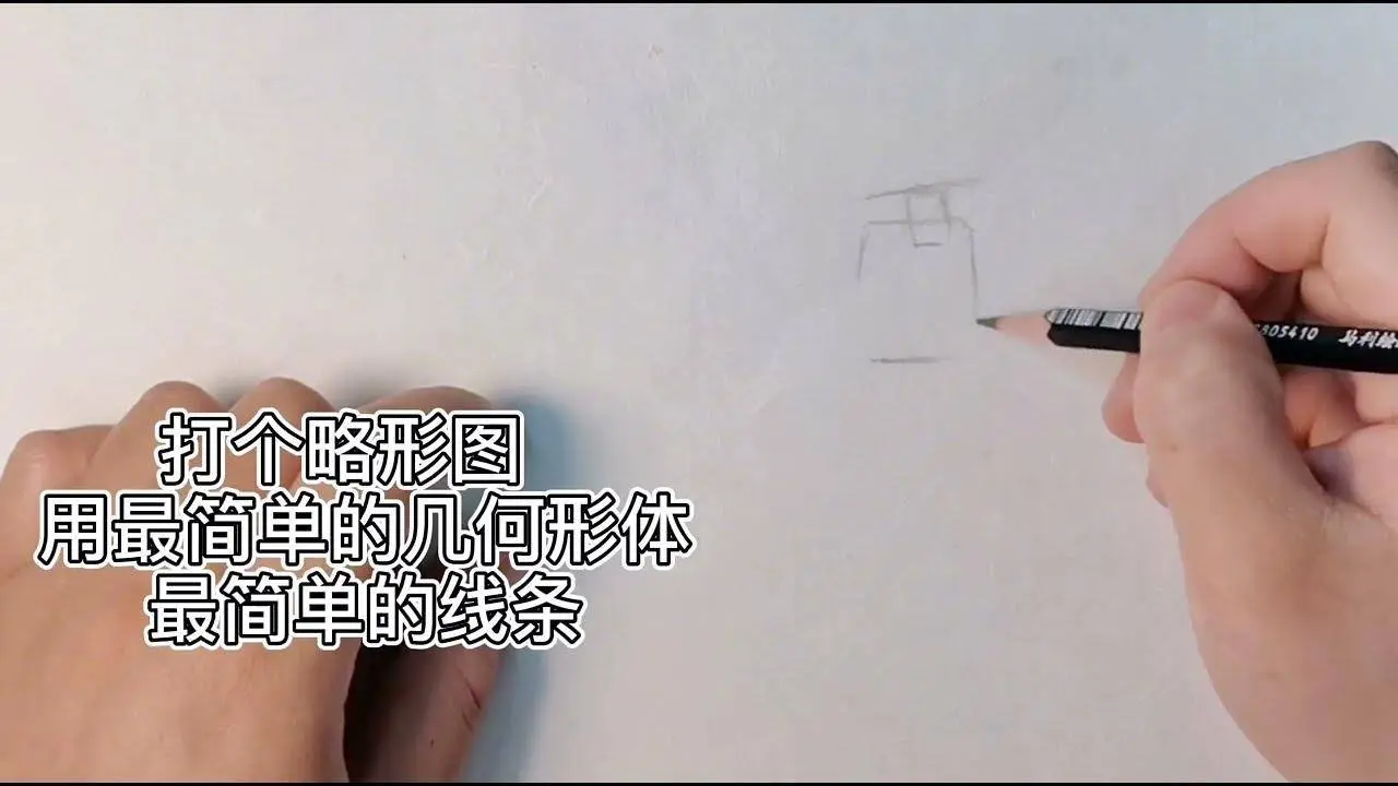 用簡單的幾何形體、線條畫個略形圖