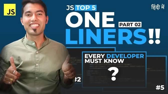JS Top 5 One-Liner Code P-2 🔥 Every Developer Must Know in 2023