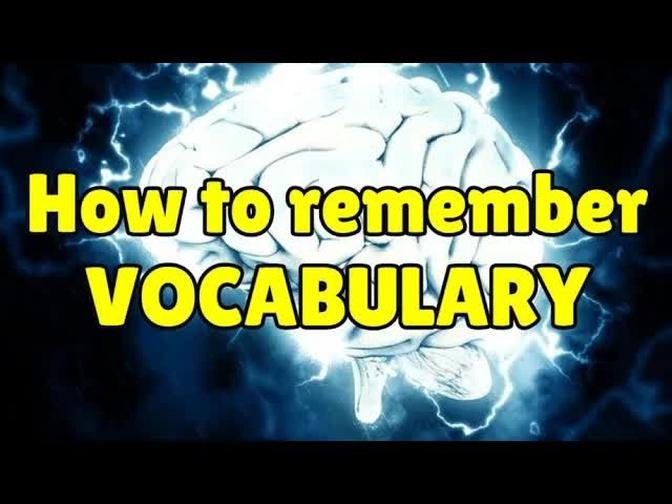 One EASY way to remember English vocabulary better