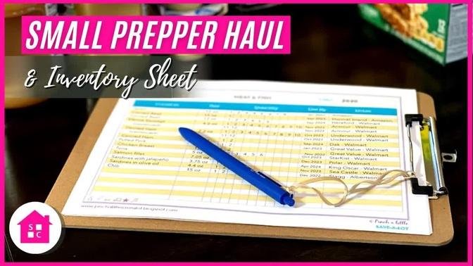 What’s in My 2 Week Small Prepper Pantry (& Simple Inventory Sheet)