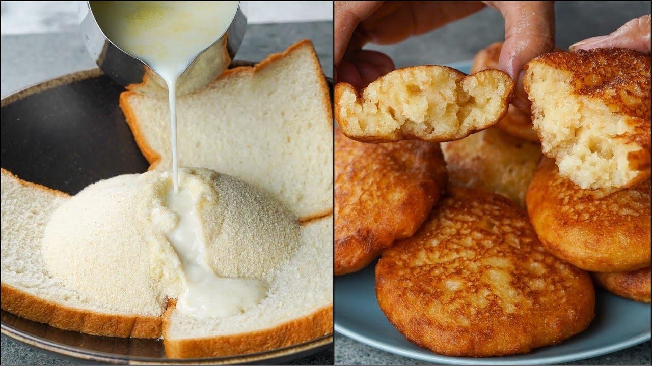 Just Add Milk To Suji & Bread It's So Delicious | Simple Delicious Snack | Easy & Quick Snack Recipe