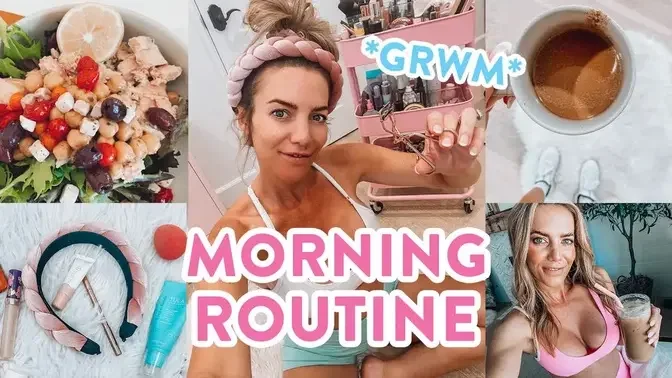 Summer Morning Routine☀️ Grwm Everyday Makeup Easy Lunch Recipes