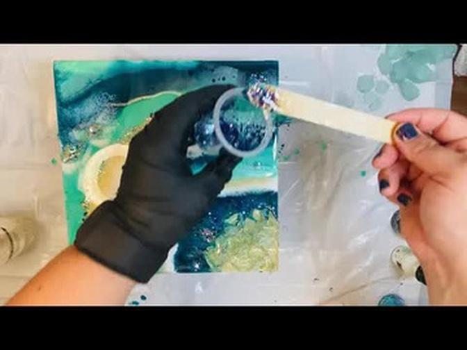 Make this Stunning Geode Agate Resin Pour Art  - with Craft Warehouse