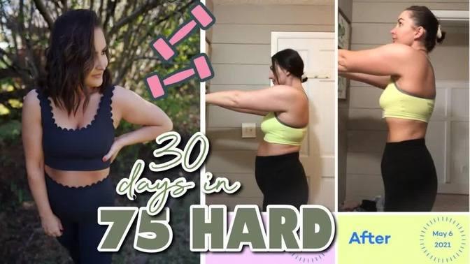 30 DAYS OF 75 HARD My Results Tips To 75 Hard With 4 Kids Weight 