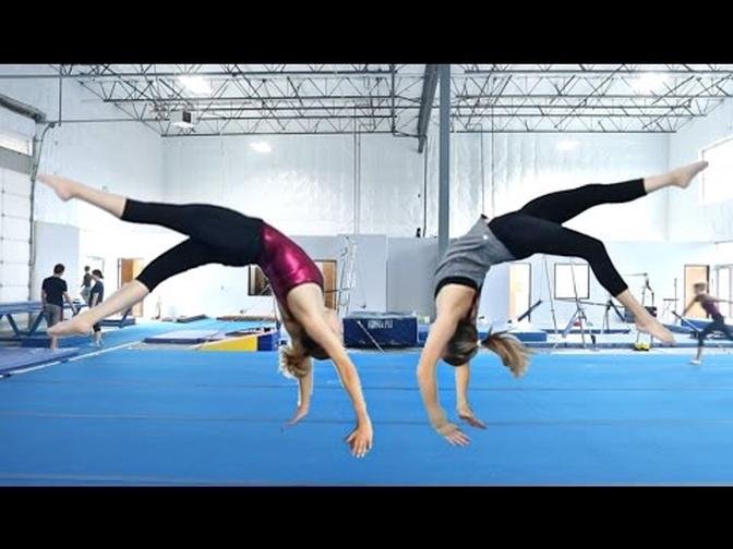 Twin Vs Twin Gymnastics Challenge Videos Shelby Church Gan Jing World Technology For 0965