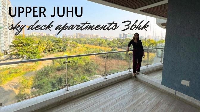 6cr 3bhk Sky Deck Apartment with Green View, Upper Juhu.