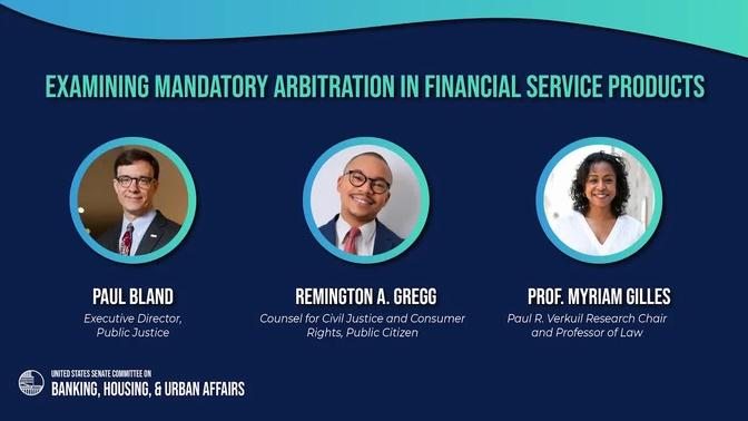 Examining Mandatory Arbitration in Financial Service Products