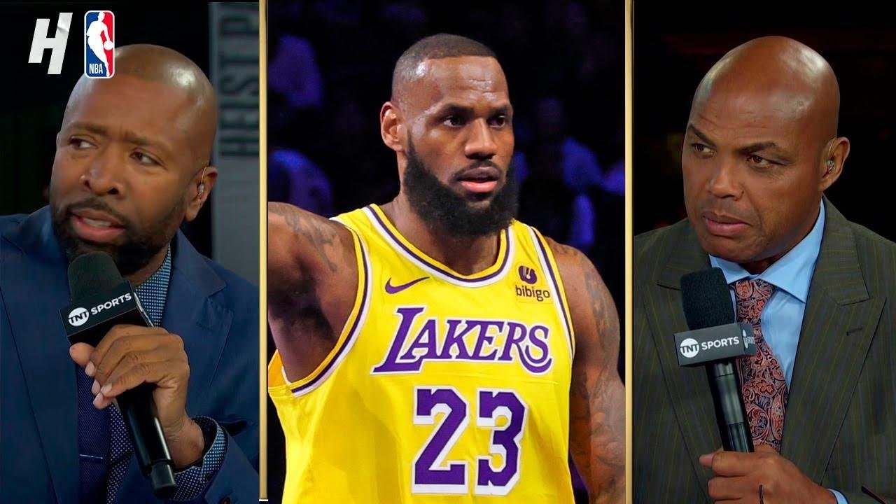 Inside the NBA discuss LeBron James FIRST HALF vs Pelicans | 2023 In-Season Tournament Semis